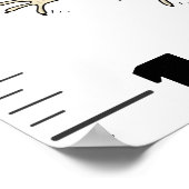 かわいいおもしろい鳥の漫画の成長チャート ポスター (角)