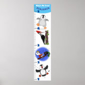 かわいいおもしろい鳥の漫画の成長チャート ポスター (正面)