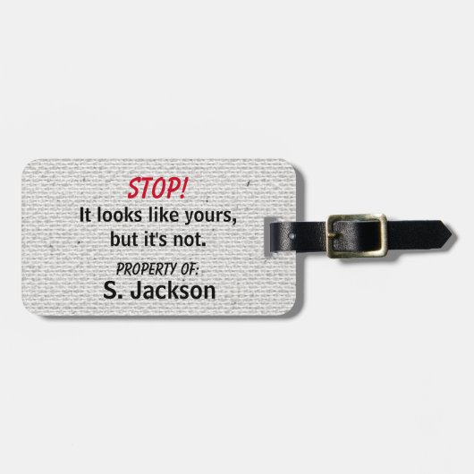 かわいいおもしろい ラゲッジタグ (正面横)