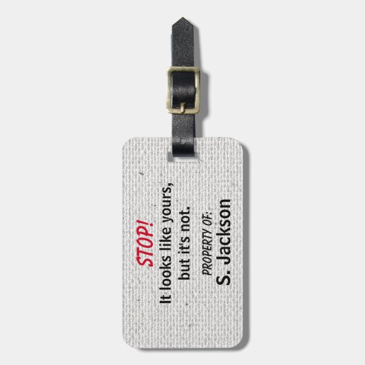 かわいいおもしろい ラゲッジタグ (正面縦)