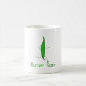 かわいいおもしろいRunner Beanグラフィックランニング·の贈答品 コーヒーマグカップ (中央)