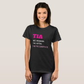 かわいいおもしろおばちゃんTia Tシャツ (正面フル)