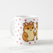かわいいおもしろマグカップ コーヒーマグカップ (正面左)