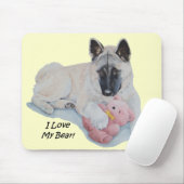 かわいいおもちゃのかわいい犬の黒いマスクをした秋田  マウスパッド (マウス)