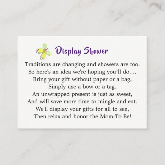 かわいいおもちゃのウサギ 赤ちゃんうさぎ ベビーシャワーディスプレイ エンクロージャーカード (正面)