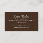 かわいいおよびWhimsicalBakeryの名刺 名刺 (裏面)