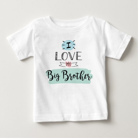かわいいお兄ちゃんが大好き ベビーTシャツ (正面)