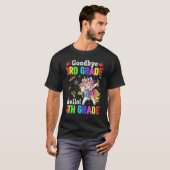 かわいいお別れ3年生こんにちは4年生ダビング ユニ Tシャツ (正面フル)
