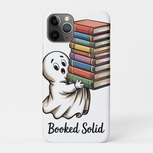 かわいいお化けが積んだ本の山 Case-Mate iPhoneケース (裏)