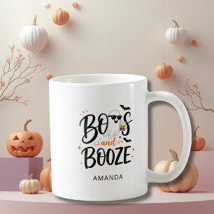 かわいいお化けとお酒のハロウィン コーヒーマグカップ