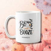 かわいいお化けとお酒のハロウィン コーヒーマグカップ