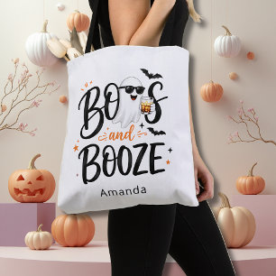 かわいいお化けとお酒のハロウィン トートバッグ