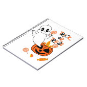 かわいいお化けとハロウィンキャンディー ノートブック (左側)