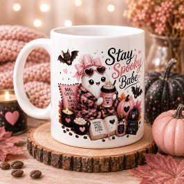 かわいいお化けのオーダーメイドパンプキンシーズンマグカップ コーヒーマグカップ