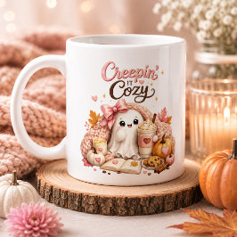 かわいいお化けのオーダーメイドパンプキンシーズンマグカップ コーヒーマグカップ