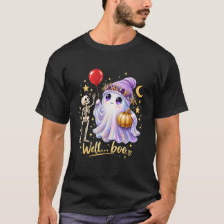 かわいいお化けのスケルトンのハロウィンTシャツ Tシャツ