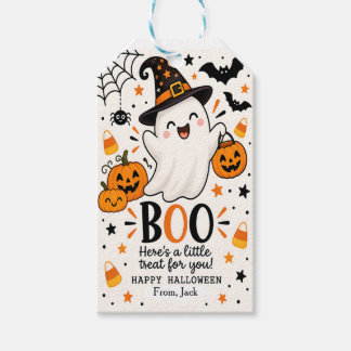 かわいいお化けのハロウィンお菓子お礼タグ ギフトタグ