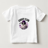 🎃 かわいいお化けのハロウィンの言葉 👻 ベビーTシャツ (裏面)