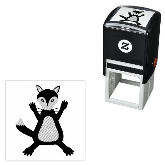 かわいいお化けのハロウィンウルフ セルフインキングスタンプ (インサイチュ)
