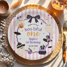 かわいいお化けのハロウィン1歳の誕生日 リトルブー ペーパープレート