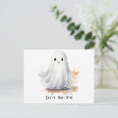 かわいいお化けのハロウィン シーズンポストカード (スタンド正面)