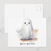 かわいいお化けのハロウィン シーズンポストカード (正面/裏面)