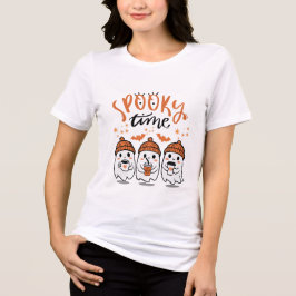 かわいいお化けのハロウィン スプーキー タイム トライブレンドTシャツ