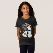 かわいいお化けのハロウィン デザイン Tシャツ (正面フル)