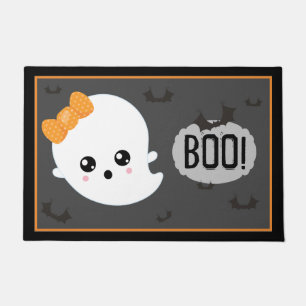 かわいいお化けのハロウィン ドアマット