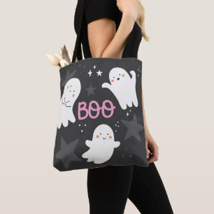 かわいいお化けのハロウィン BOO トートバッグ