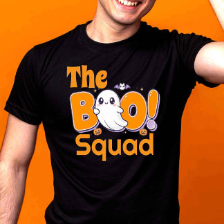 かわいいお化けのハロウィン "BOO!" Tシャツ