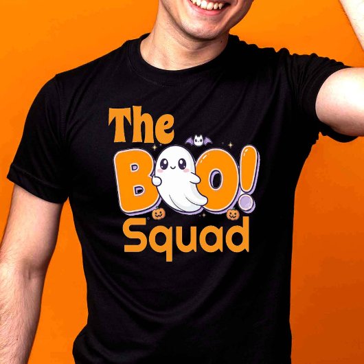 かわいいお化けのハロウィン "BOO!" Tシャツ