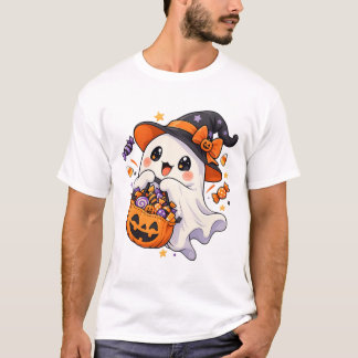 かわいいお化けのハロウィンTシャツ Tシャツ