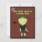 かわいいお化けのパーティー招待状 招待状 (正面)