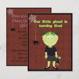 かわいいお化けのパーティー招待状 招待状