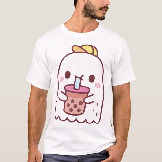 かわいいお化けのボバティー Tシャツ (正面)