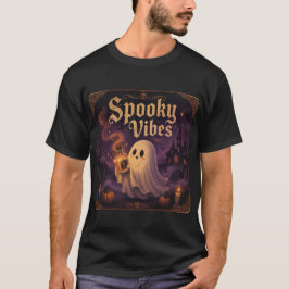 かわいいお化けのランタンTシャツ、ハロウィンにぴったり！ Tシャツ
