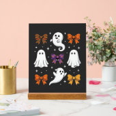 かわいいお化けのリボン Halloween Design_1 アクリルサイン (ウェディング)
