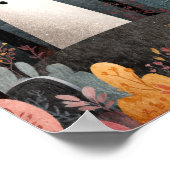 かわいいお化けの水彩ハロウィンアート ポスター (角)