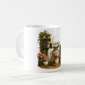かわいいお化けの花屋さん コーヒーマグカップ (正面左)