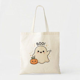 かわいいお化けのBOO!ハロウィン トートバッグ
