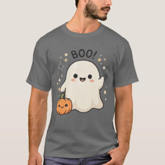 かわいいお化けのBOO! ハロウィン Tシャツ