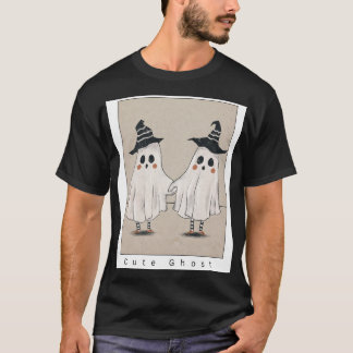 かわいいお化けカップル Tシャツ