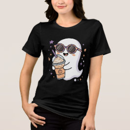 かわいいお化けサングラスアイスコーヒーTシャツ ハロウィン トライブレンドTシャツ