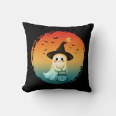 かわいいお化けハロウィンカボチャ秋 クッション (正面)