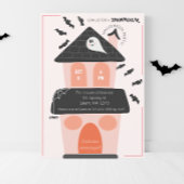 かわいいお化け屋敷の子供たちのハロウィンパーティー 招待状