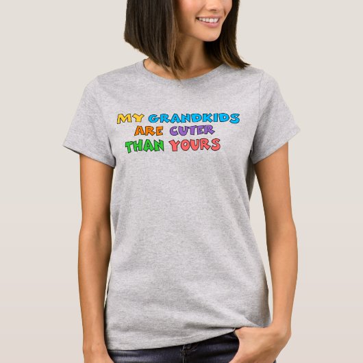 かわいいお孫さん レディースTシャツ Tシャツ (正面)
