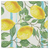 かわいいお尻トロピカルサマーレモンの実柄 ファブリック (見本)