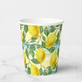 かわいいお尻熱帯夏レモンフルーツアートパターン 紙コップ (右)