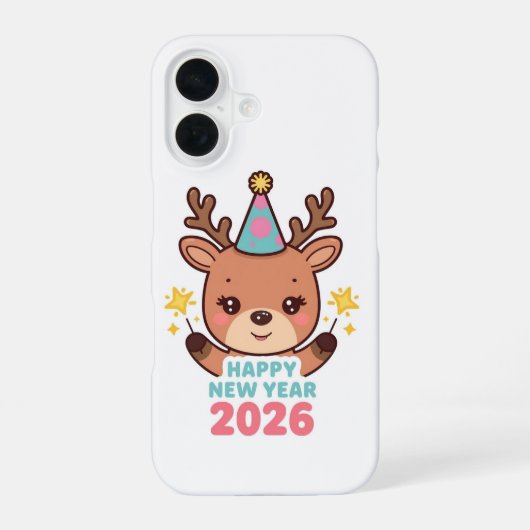 かわいいお正月iphoneケース2026 iPhone 16ケース (裏面)